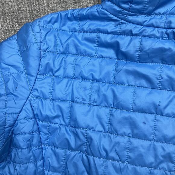 Patagonia Jacket Womens XL Blue Nano Puff Hooded Insulated Puffer Coat - Picture 8 of 15